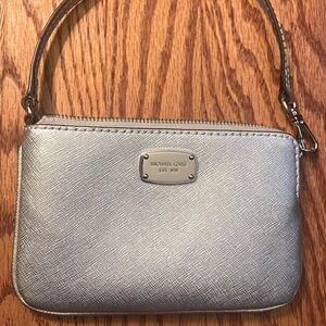 Michael Kors Silver Wristlet